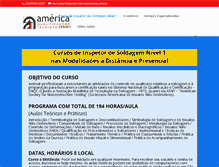 Tablet Screenshot of americatreinamentos.com.br